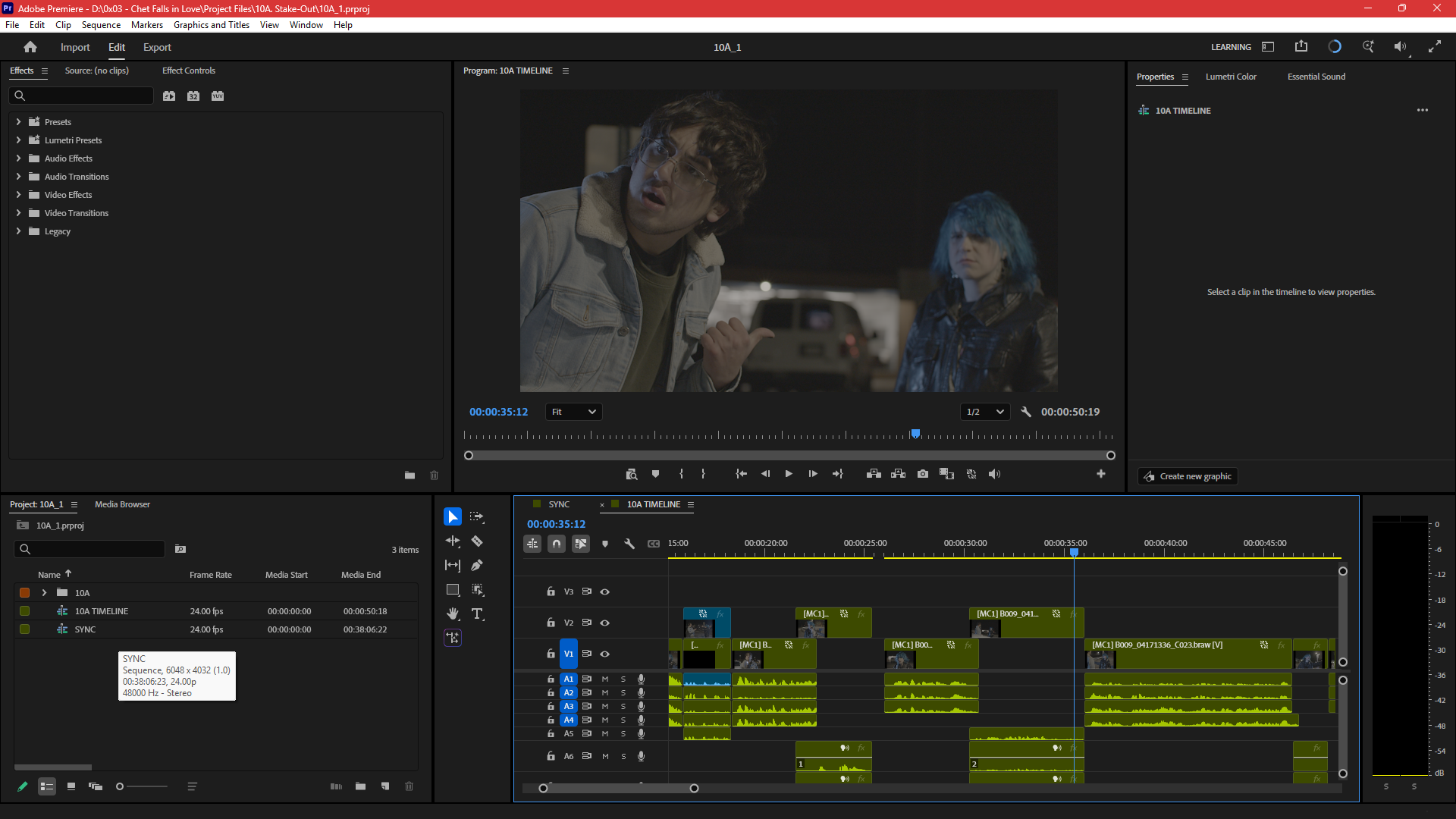 Screenshot of a WIP version of Chet 3 Scene 10A